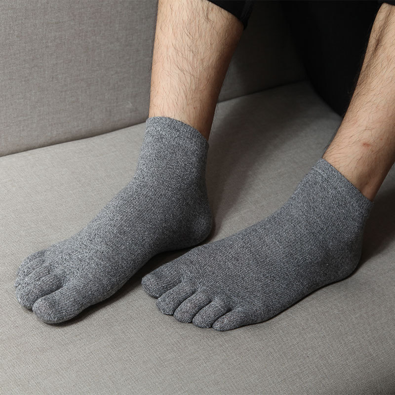 Male Cotton Toe Socks Socks Winter Snow Retro M Socks Absorbent Sock Toe Socks